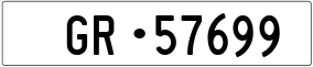 Trailer License Plate